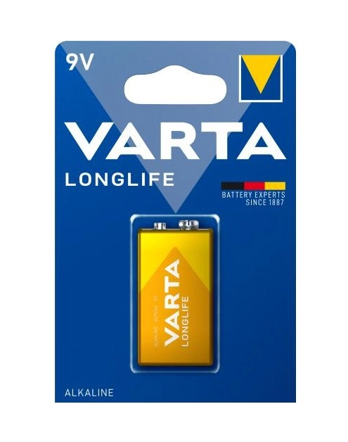 Zdjęcie: Bateria alkaliczna Longlife 9 V VARTA