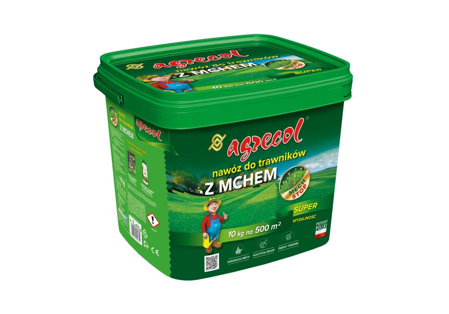 Zdjęcie: Nawóz do trawników na mech 10 kg AGRECOL