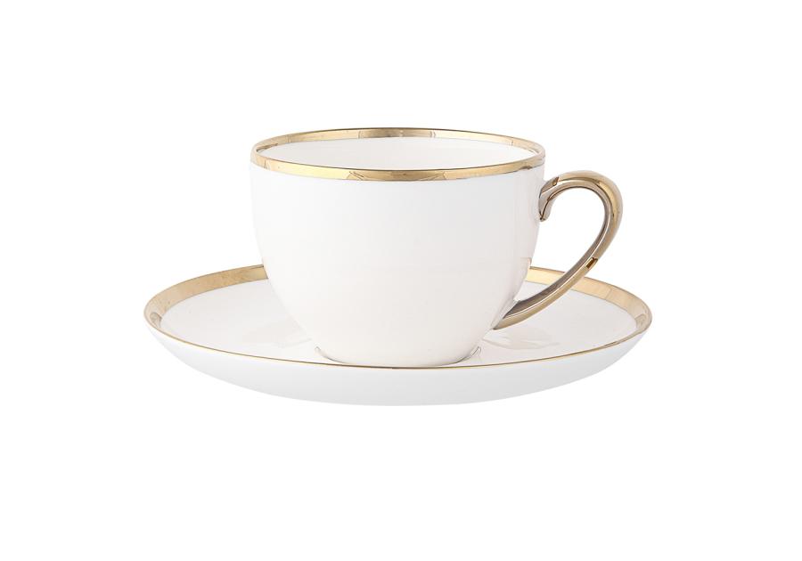 Zdjęcie: Zestaw filiżanka 200 ml ze spodkiem 15,5 cm i talerzem deserowym 15 cm Paradise ALTOMDESIGN