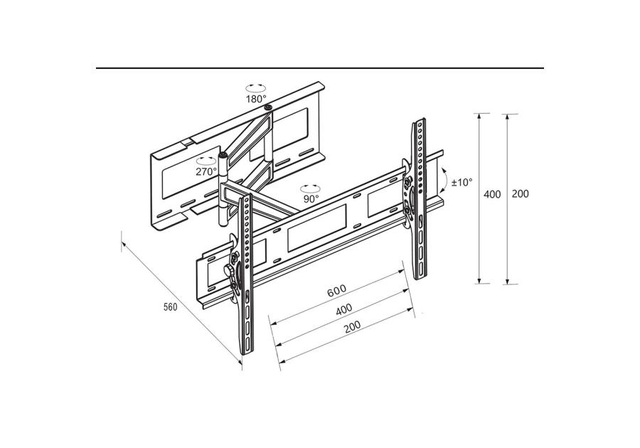 Zdjęcie: Uchwyt LCD Londyn 32-65 cali LB-400 LIBOX