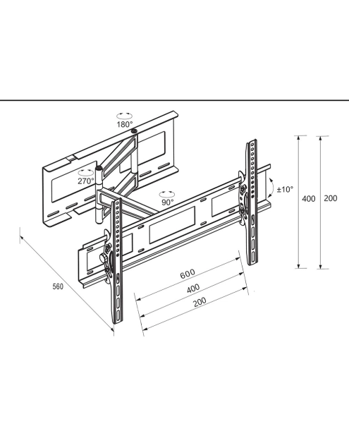 Zdjęcie: Uchwyt LCD Londyn 32-65 cali LB-400 LIBOX