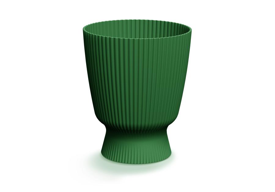Zdjęcie: Doniczka Milly Round zielona pinia, wysokość 26,2 cm PROSPERPLAST
