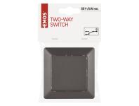 Zdjęcie: Wyłącznik schodowy 1P IP20 antracyt EMOS