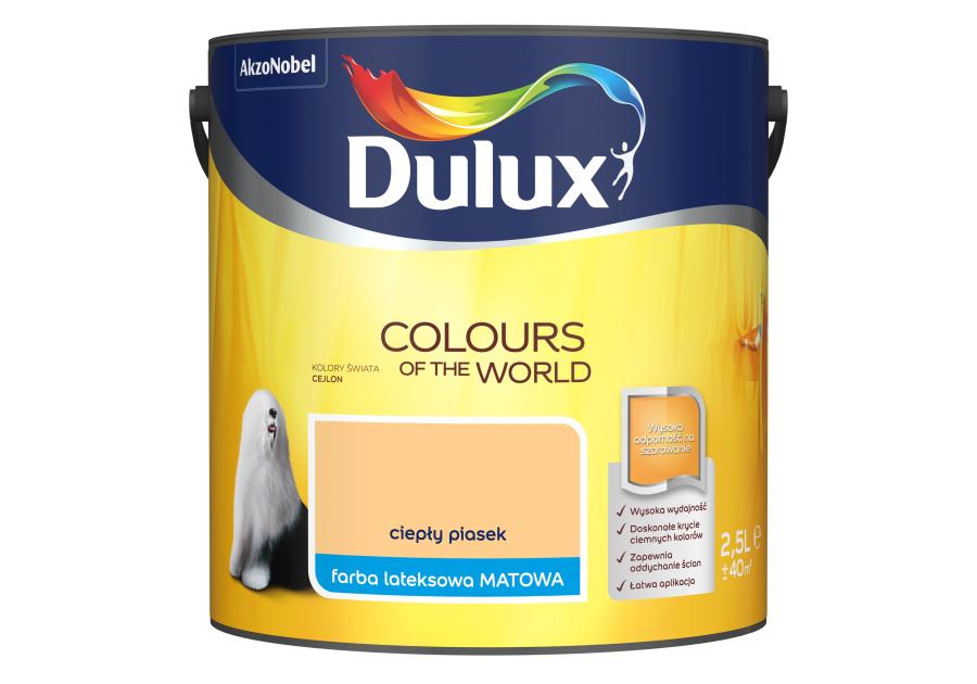 Zdjęcie: Farba do wnętrz Kolory Świata 2,5 L ciepły piasek DULUX