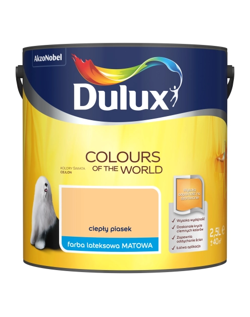 Zdjęcie: Farba do wnętrz Kolory Świata 2,5 L ciepły piasek DULUX