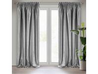 Zdjęcie: Zasłona gotowa Ebru na taśmie 135x270 cm stalowy EUROFIRANY