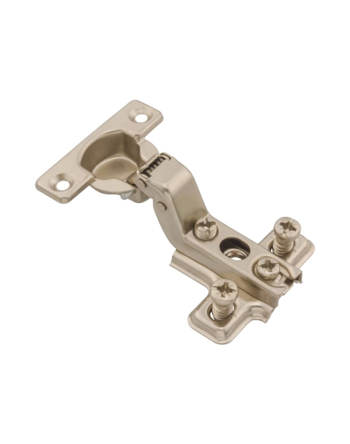 Zdjęcie: Zawias meblowy puszkowy 26 wygięty 15 drzwi wpuszczane + prowadnik METRO