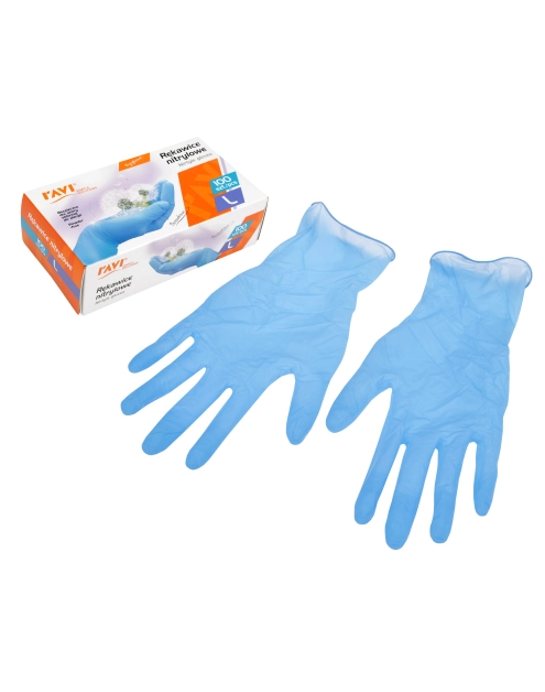 Zdjęcie: Rękawice nitrylowe 100 sztuk L 10918 RAVI