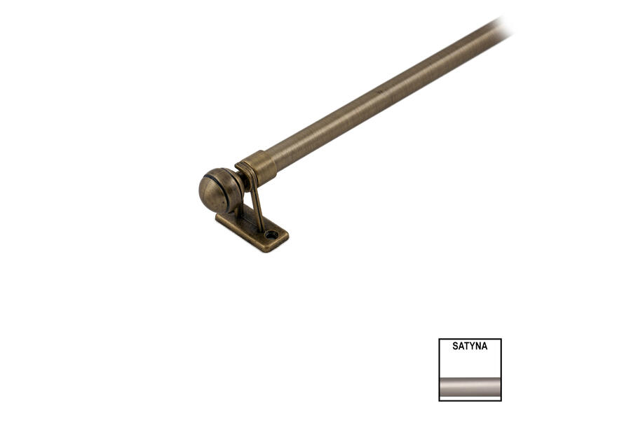 Zdjęcie: Karnisz pojedynczy Mini Zeus 10 mm - 80 cm kulka satyna KARWEL