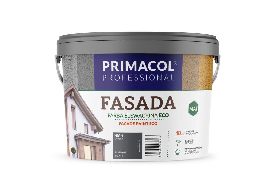 Zdjęcie: Farba Fasada Eco grafitowy 2,7 L PRIMACOL