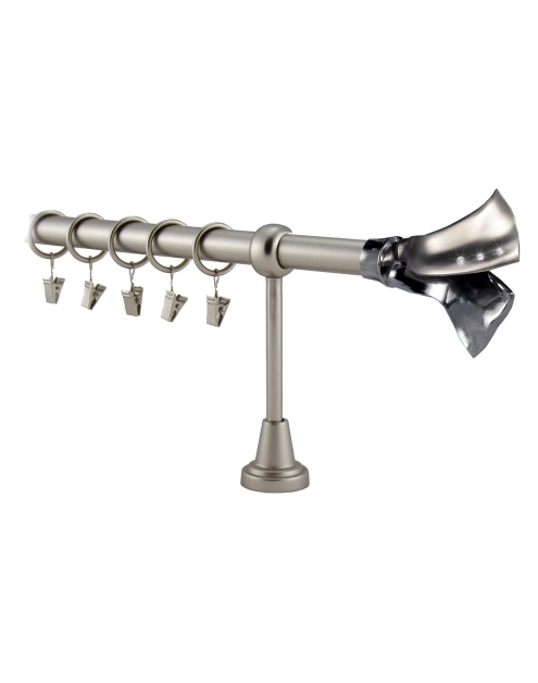 Zdjęcie: Karnisz pojedynczy Valentina fi 19 mm - 160 cm angelo ali satyna/chrom folia KARWEL