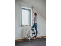 Zdjęcie: Drabina aluminiowa dwustronna 2x4 stopnie 125 kg DRABEST