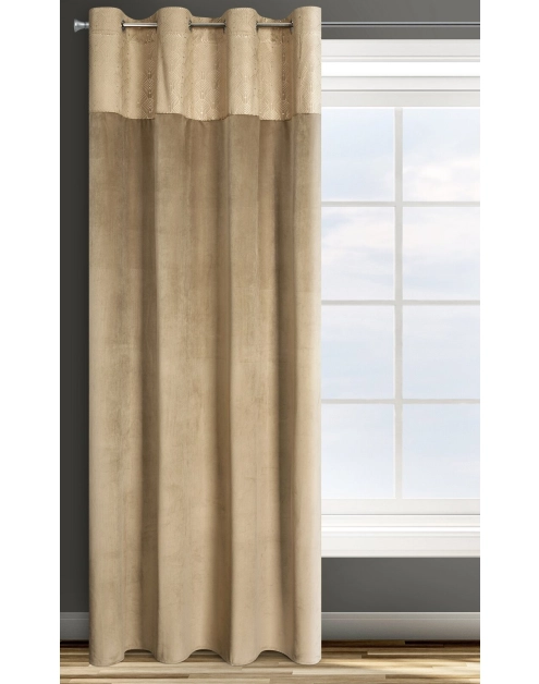 Zdjęcie: Zasłona gotowa D91 Agnes 140x250 cm beżowy EUROFIRANY
