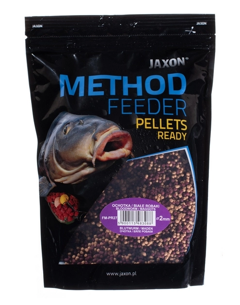 Zdjęcie: Pellets method feeder ready 2 mm ochotka, białe robaki 500 g JAXON