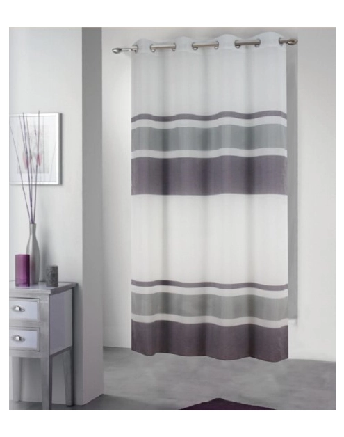 Zdjęcie: Zasłona dekoracyjna Nuka 140x250 cm fiolet CKR/LASHER