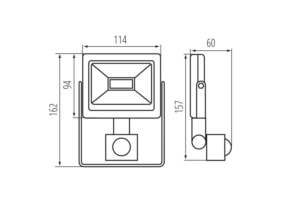 Zdjęcie: Naświetlacz LED Grun v3 LED-10-B-SE MILEDO
