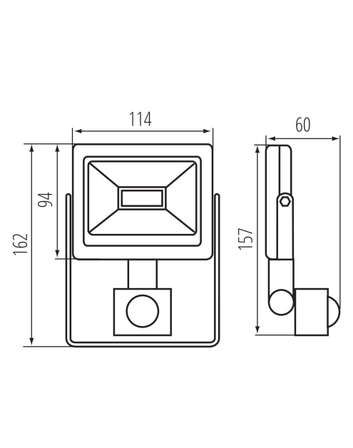 Zdjęcie: Naświetlacz LED Grun v3 LED-10-B-SE MILEDO