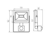 Zdjęcie: Naświetlacz LED Grun v3 LED-10-B-SE MILEDO