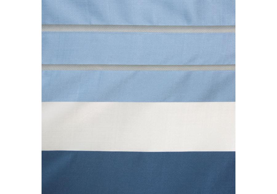 Zdjęcie: Zasłona Eric 140x250 cm granatowa na przelotkach EUROFIRANY