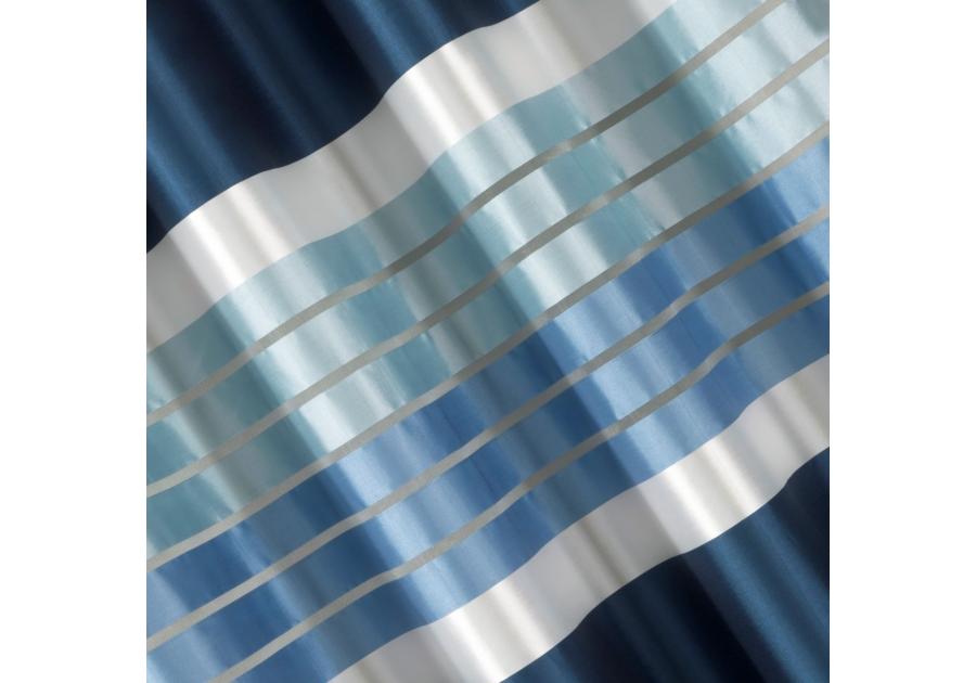 Zdjęcie: Zasłona Eric 140x250 cm granatowa na przelotkach EUROFIRANY