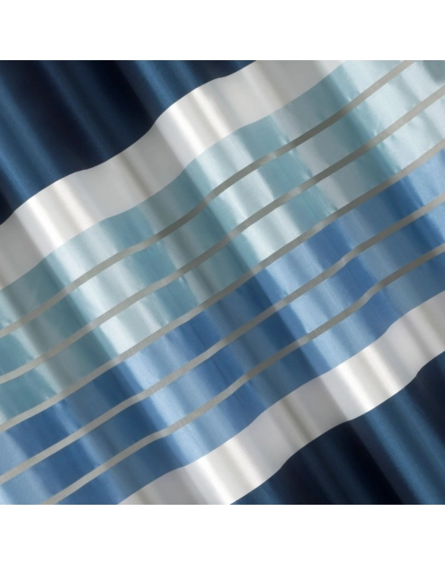 Zdjęcie: Zasłona Eric 140x250 cm granatowa na przelotkach EUROFIRANY