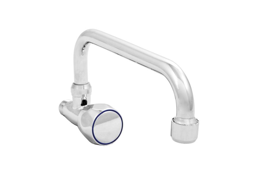 Zdjęcie: Kran czerpalny ścienny z wylewką typu U o długości 200 mm, pokrętło Modena INVENA