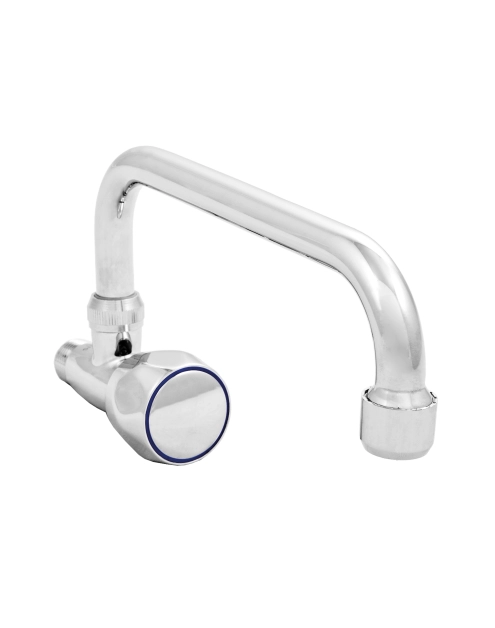 Zdjęcie: Kran czerpalny ścienny z wylewką typu U o długości 200 mm, pokrętło Modena INVENA