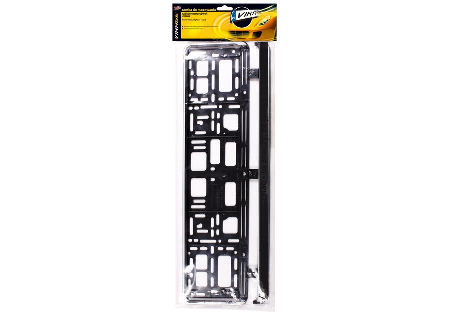 Zdjęcie: Ramka do mocowania tablic rejestracyjnych czarna Virage MOJE AUTO
