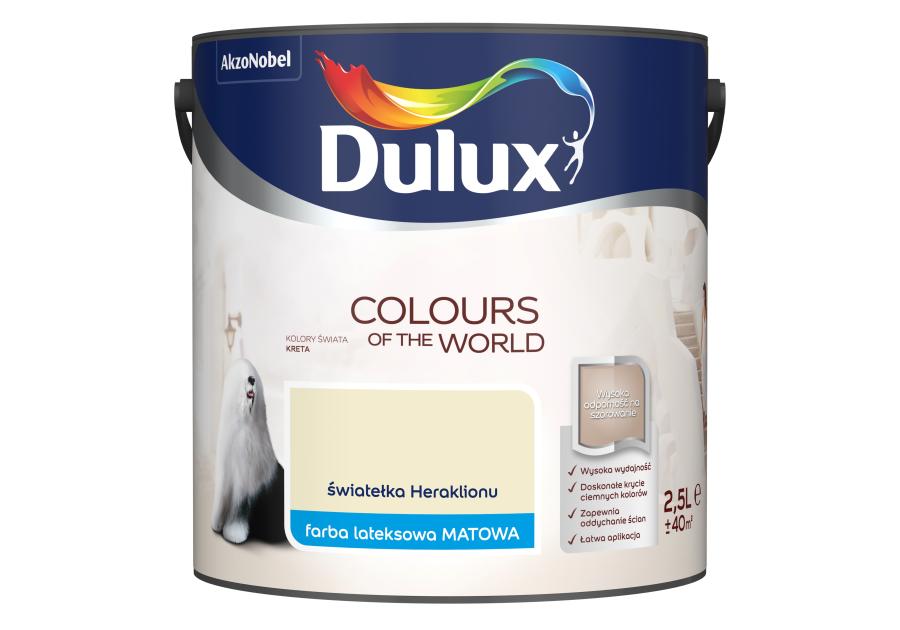 Zdjęcie: Farba do wnętrz Kolory Świata 2,5 L światełka heraklionu DULUX