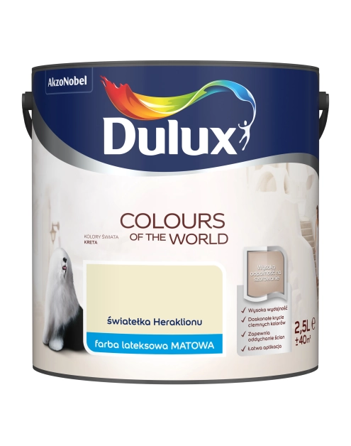 Zdjęcie: Farba do wnętrz Kolory Świata 2,5 L światełka heraklionu DULUX