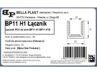 Zdjęcie: Łącznik wzdłużny do listwy do boniowania BP11 H1, BP11 H1S BELLA PLAST