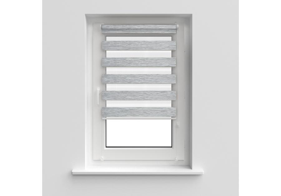 Zdjęcie: Roleta 68x215 cm Zebra IV biało-szary DECODESIGN