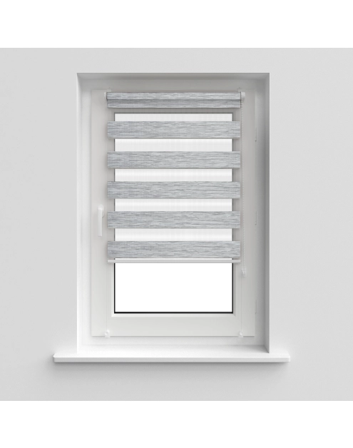 Zdjęcie: Roleta 68x215 cm Zebra IV biało-szary DECODESIGN