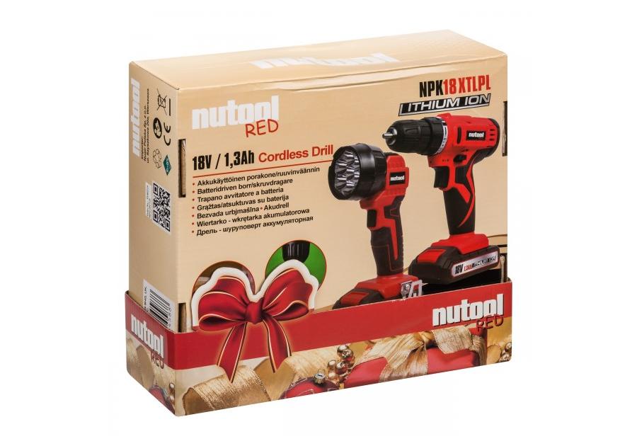 Zdjęcie: Wiertarko -wkrętarka 18V z latarką NUTOOL