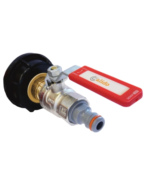 Zdjęcie: Korek 55/60 z zaworem kulowy w/z 3/4" i szybkozłączką do zbiornika 1000l ibc CALIDO