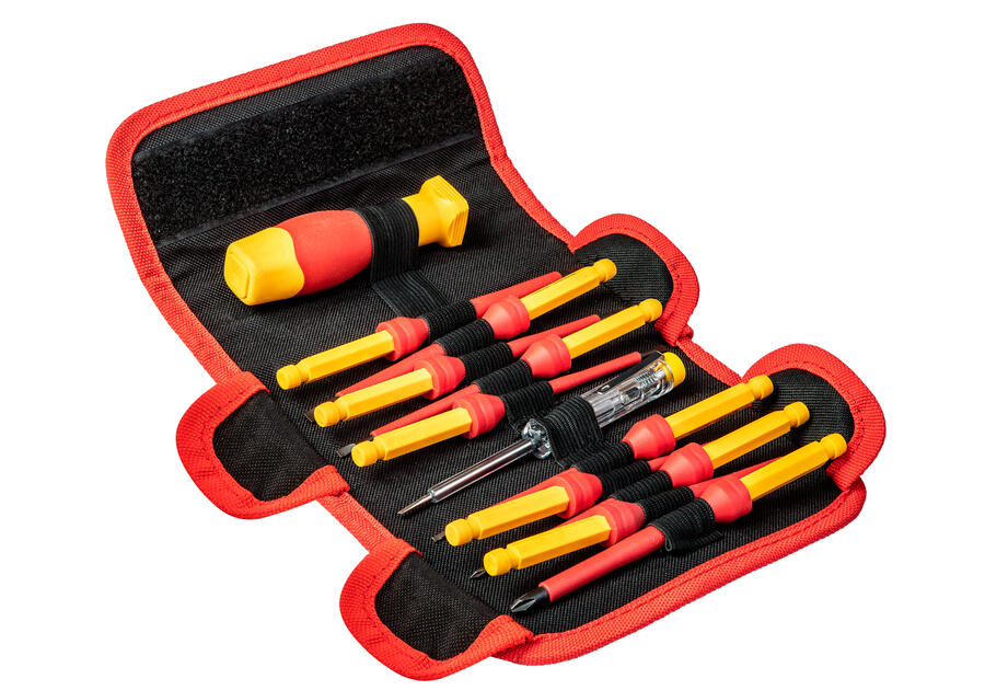 Zdjęcie: Końcówki wkrętakowe z uchwytem 1000V, 12 sztuk NEO