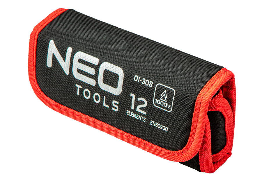 Zdjęcie: Końcówki wkrętakowe z uchwytem 1000V, 12 sztuk NEO