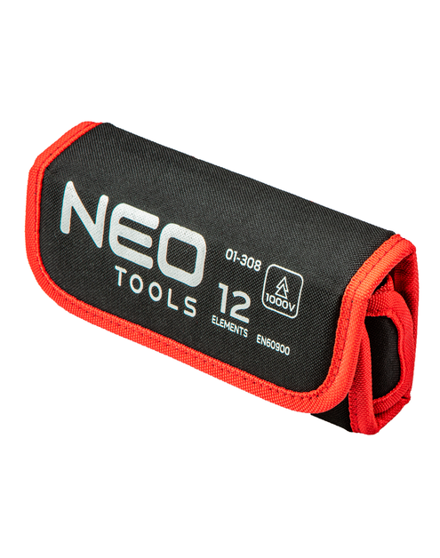 Zdjęcie: Końcówki wkrętakowe z uchwytem 1000V, 12 sztuk NEO