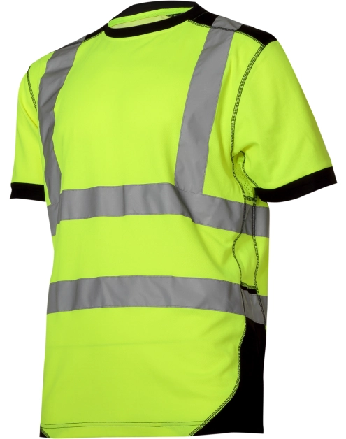 Zdjęcie: Koszulka T-Shirt ostrzegawcza, żółto-czarna, L, CE, LAHTI PRO
