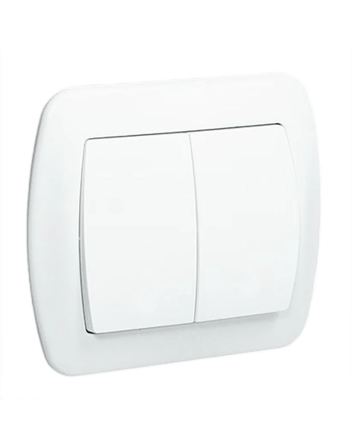 Zdjęcie: Włącznik świecznikowy AW5 biały ECOLINE