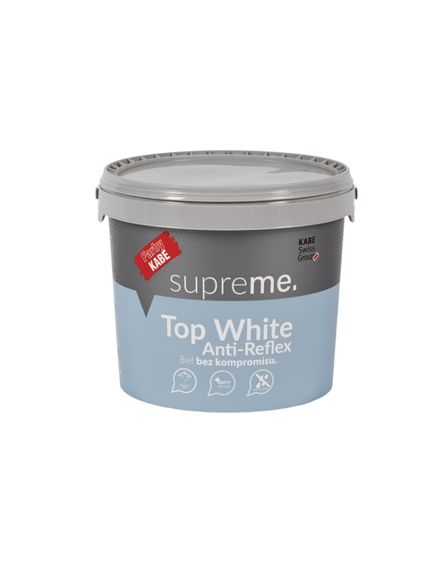 Zdjęcie: Farba antyrefleksyjna Supreme Top White 10 L FARBY KABE