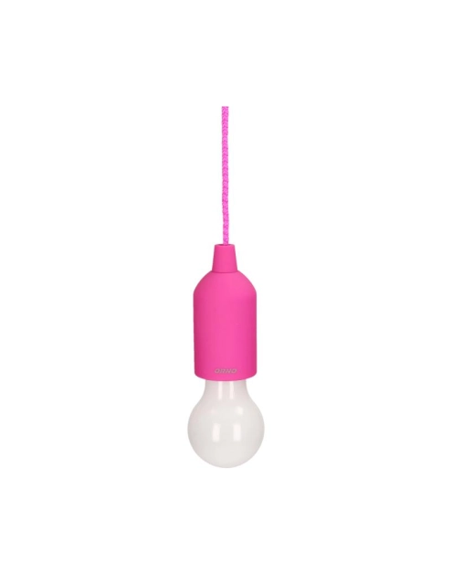 Zdjęcie: Lampka nocna na sznurku 1 W LED, różowa bateryjna ORNO