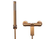Zdjęcie: Bateria natryskowa z zestawem natryskowym w komplecie Neri Plus miedź INVENA