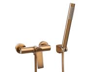 Zdjęcie: Bateria natryskowa z zestawem natryskowym w komplecie Neri Plus miedź INVENA