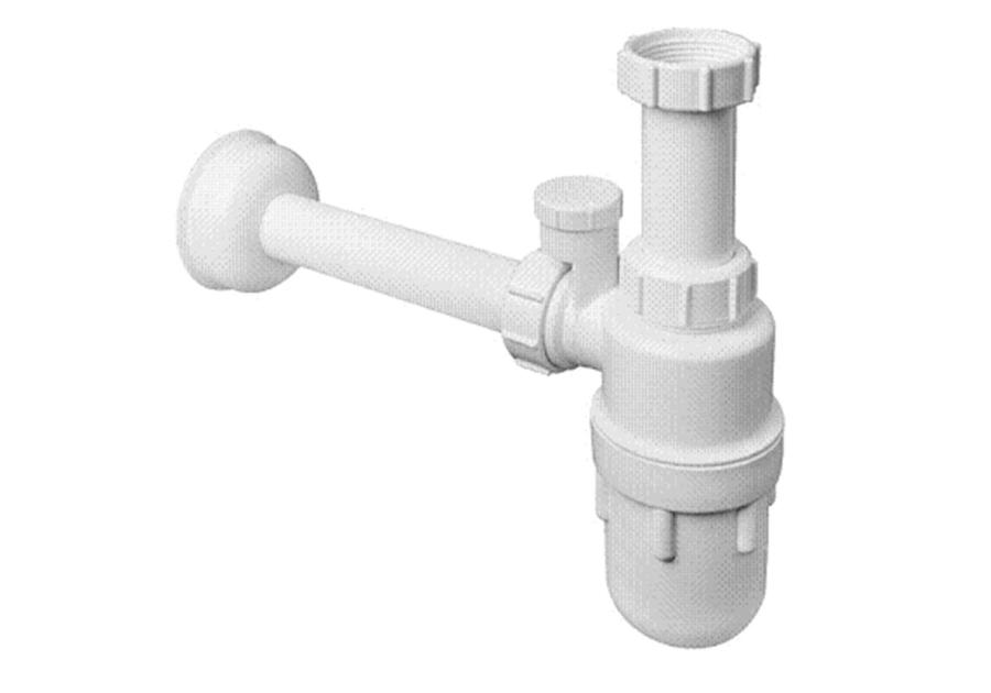 Zdjęcie: Syfon umywalkowy butelkowy gastronomiczny 1.1/4x32 mm z napowietrznikiem bez spustu MCALPINE