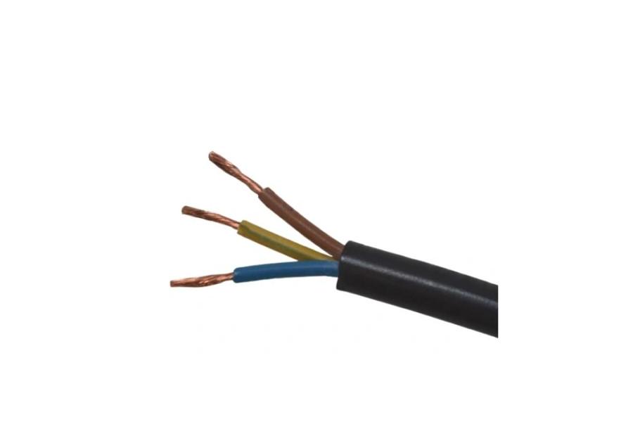 Zdjęcie: Przewód elektryczny OWY 3x2,5 czarny (szpula 100) ELEKTROKABEL