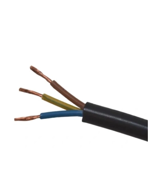 Zdjęcie: Przewód elektryczny OWY 3x2,5 czarny (szpula 100) ELEKTROKABEL