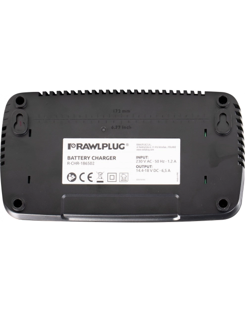 Zdjęcie: Szybka ładowarka 6,5 A 18 V RawlCHARGER RAWLPLUG