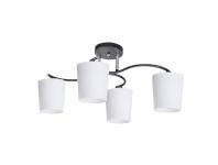 Zdjęcie: Lampa sufitowa Esnyr chromowy + czarny 4x40 W E27 klosz biały CANDELLUX