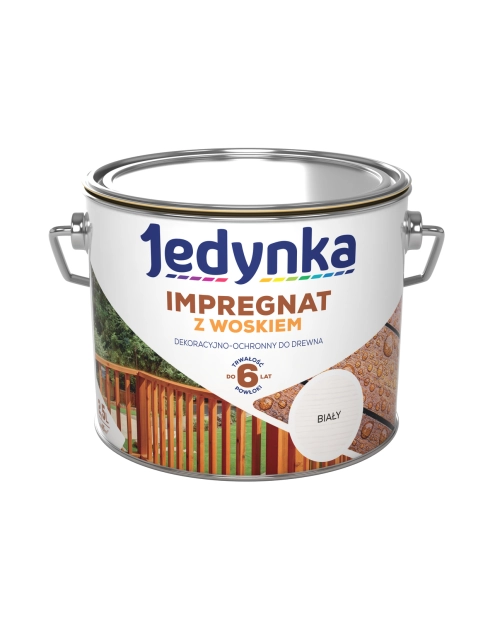 Zdjęcie: Impregnat do drewna z woskiem biały 2,5 L JEDYNKA